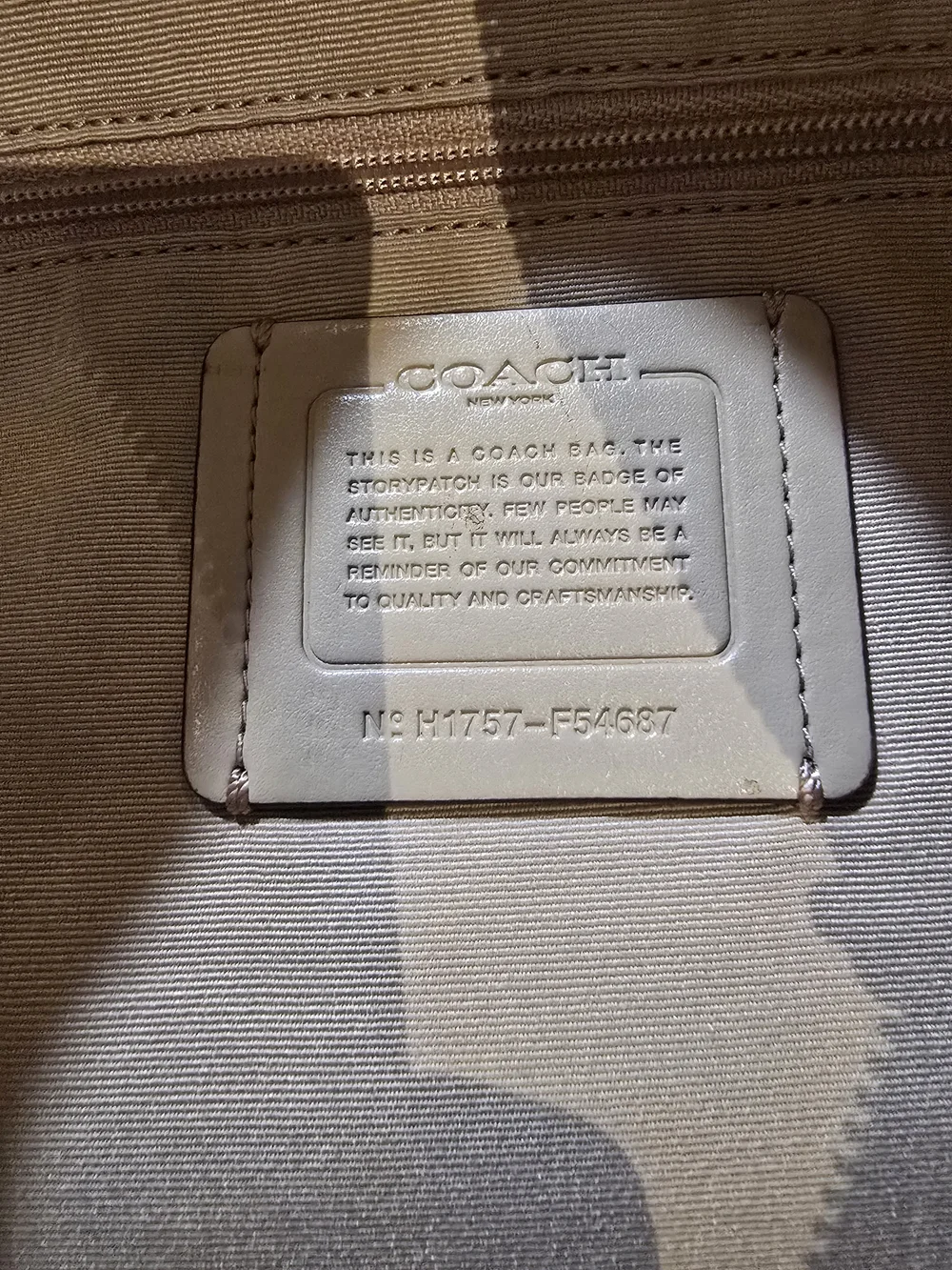 COACH Tyler Tote Bag in Pebbled Leather - Like New with COA!